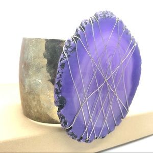 Purple crystal-like bracelet